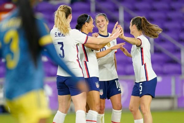 USWNT vs Colombia. Stars and Stripes